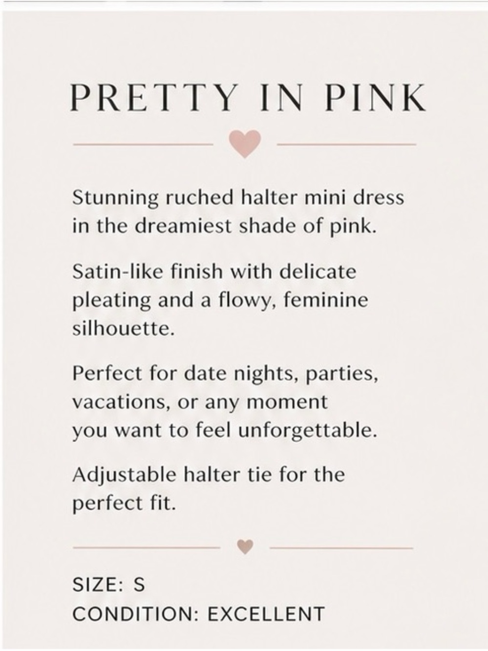 Pink Ruched Halter Mini Dress - Picture 2 of 3